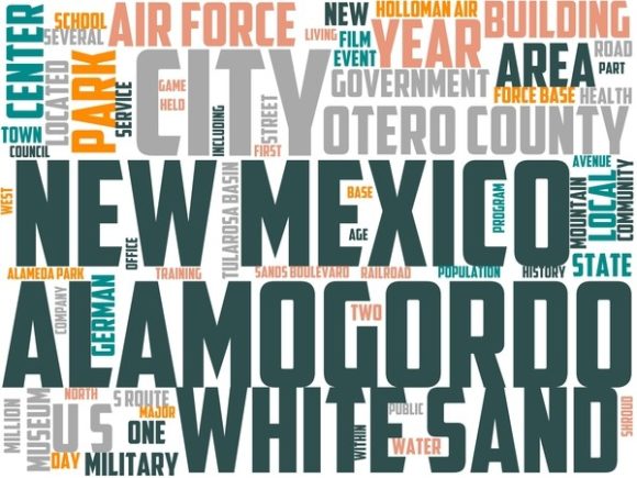 Alamogordo Wordart Print