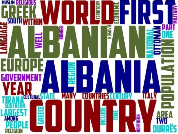 Albany Wordart Book Cover