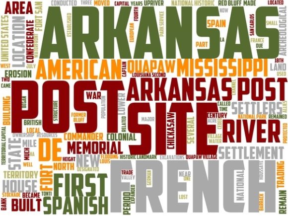Arkansas Post Wordart Tumbler