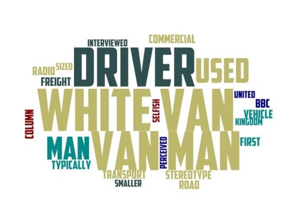 Van Driver Typography Skinny Tumbler