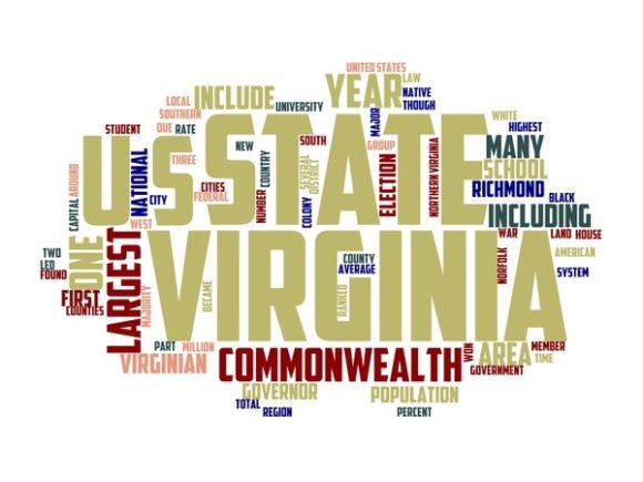 Virginia Typography Tshirt: A Hand-Drawn Word Cloud for Creative Expression